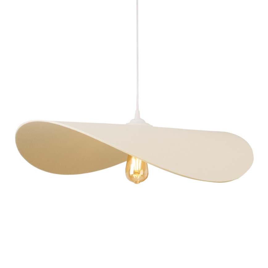 MAXLIGHT P0585 - Luster na sajli PAN 1xE27/15W/230V pr. 60 cm kremasta