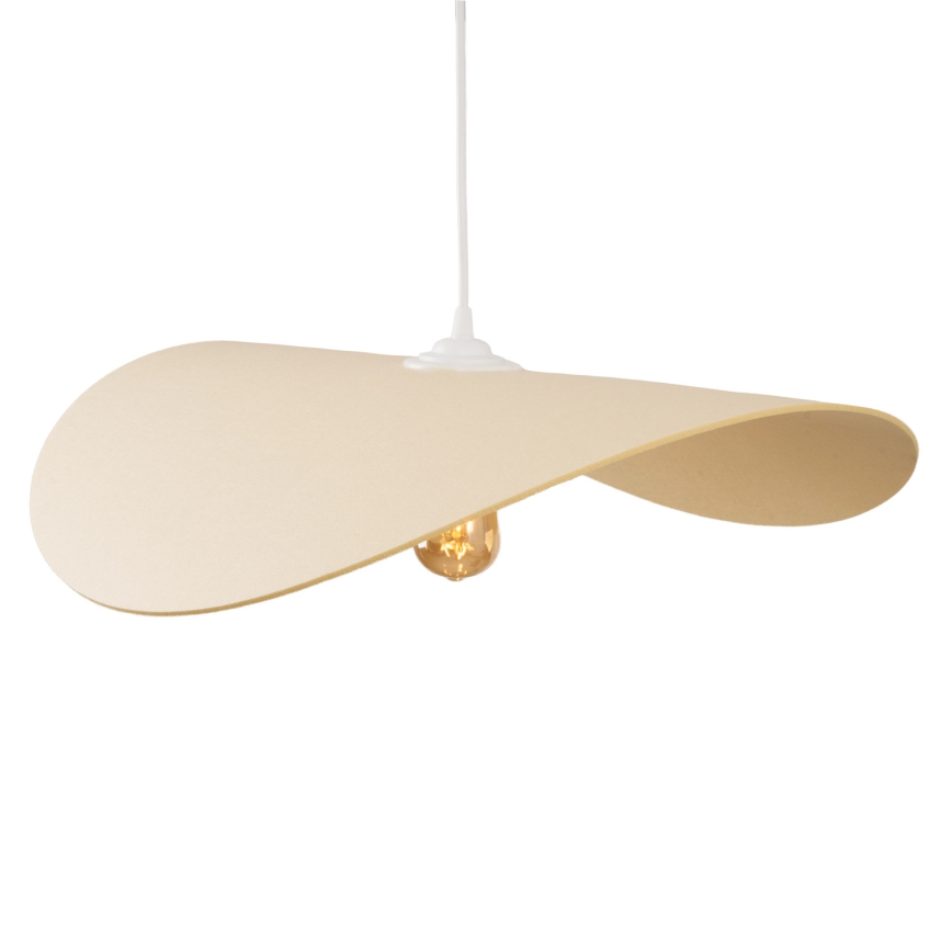 MAXLIGHT P0585 - Luster na sajli PAN 1xE27/15W/230V pr. 60 cm kremasta