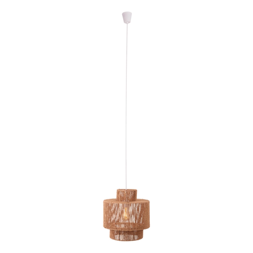 MAXLIGHT P0586 - Luster na sajli LABRIZ 1xE27/15W/230V pr. 35 cm bež