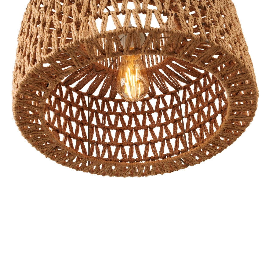 MAXLIGHT P0587 - Luster na sajli RAFFLE 1xE27/15W/230V pr. 40 cm braon