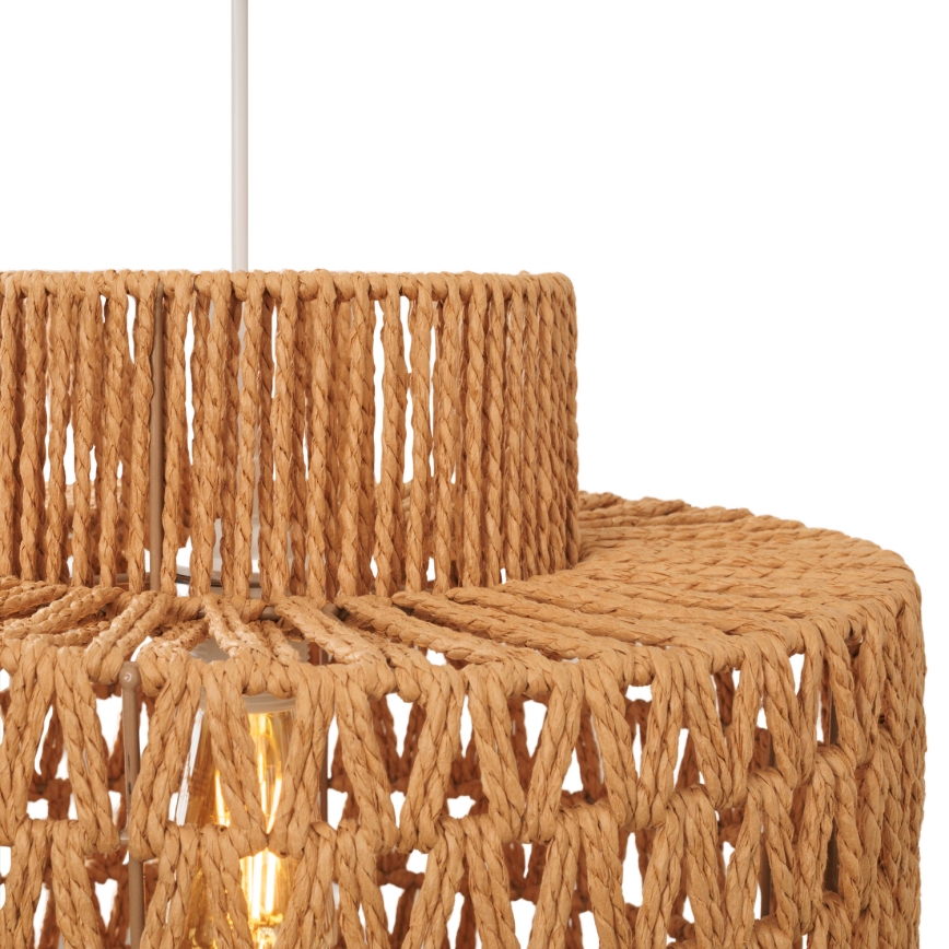 MAXLIGHT P0587 - Luster na sajli RAFFLE 1xE27/15W/230V pr. 40 cm braon