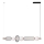 MAXLIGHT P0593 - LED luster na sajli BORA LED/29W/230V bela/crno