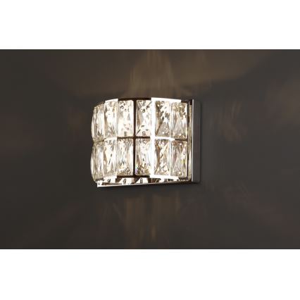 MAXLIGHT W0204 - Zidna lampa DIAMANTE 1xG9/42W/230V sjajni krom