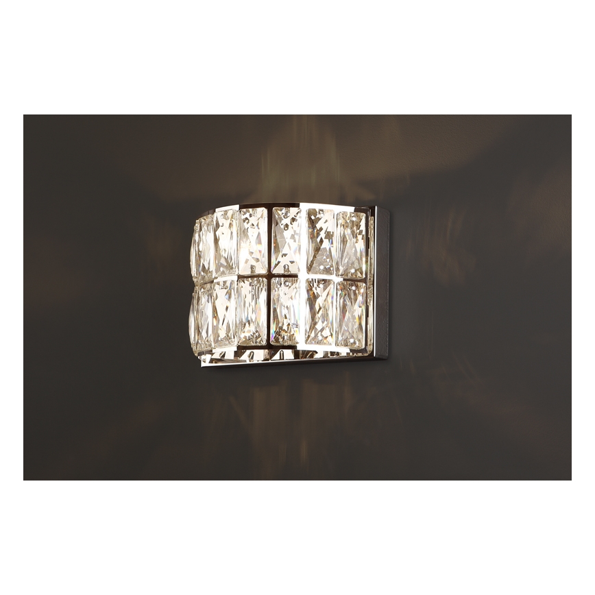 MAXLIGHT W0204 - Zidna lampa DIAMANTE 1xG9/42W/230V sjajni krom