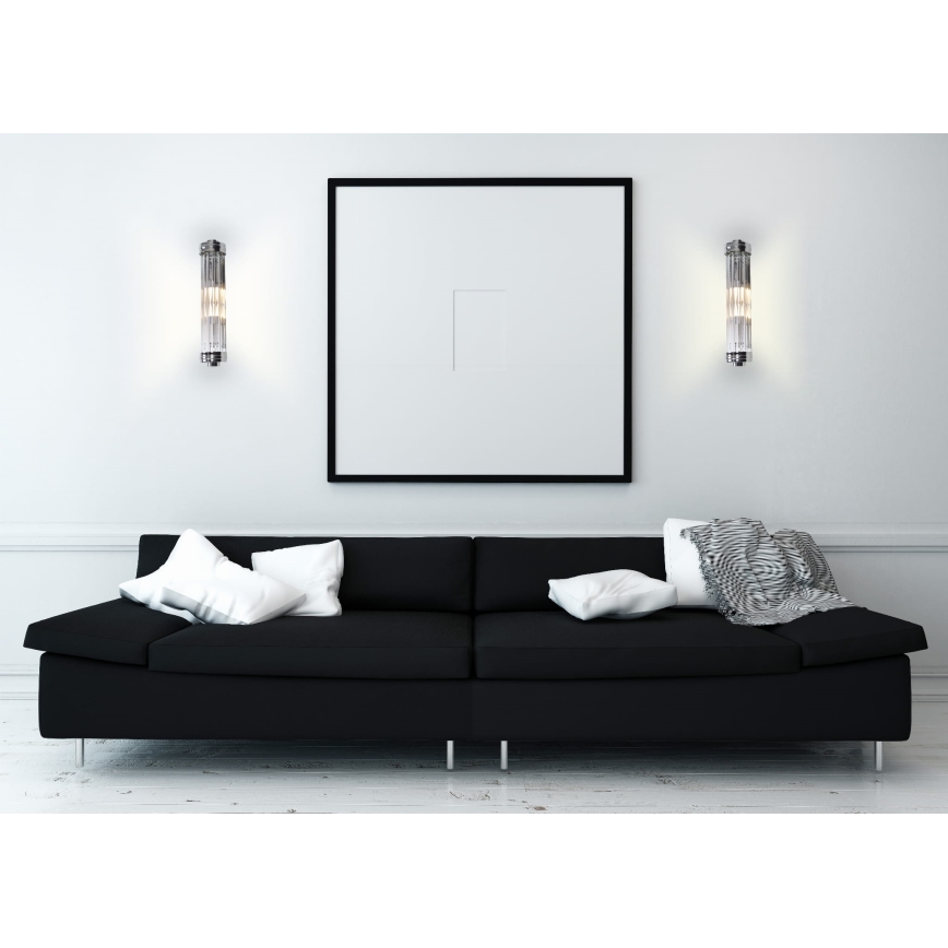 MAXLIGHT W0241 - Zidna lampa FLORENCE 2xE14/40W/230V sjajni krom