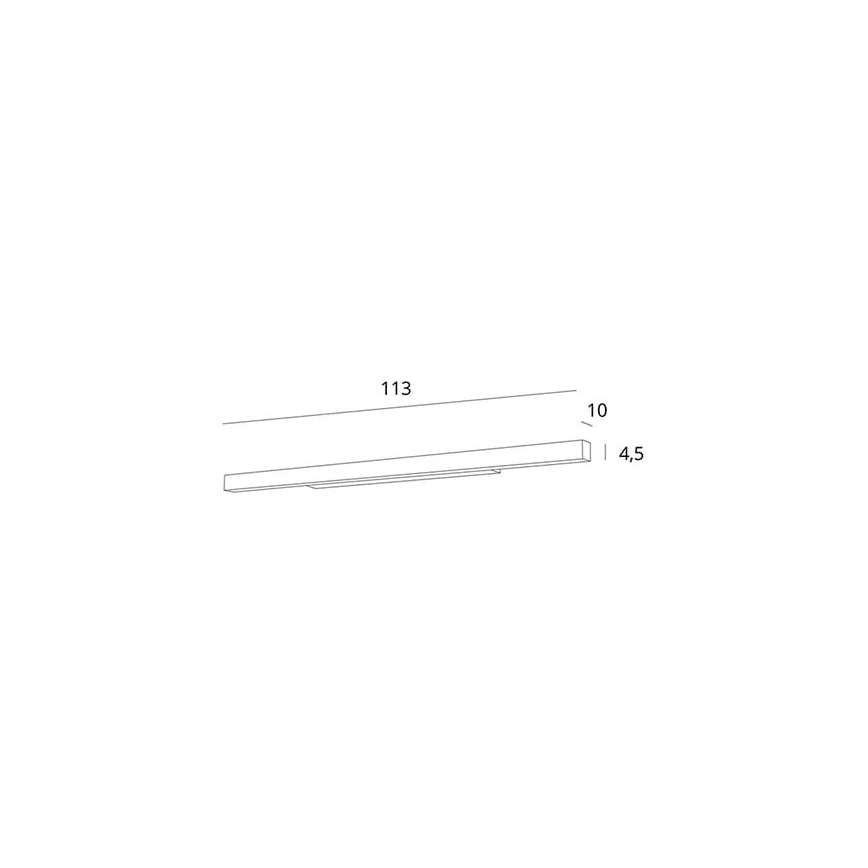 MAXLIGHT W0265 - LED Prigušiva rasveta za ogledalo u kupatilu LINEAR LED/36W/230V 113,5 cm IP44 bela