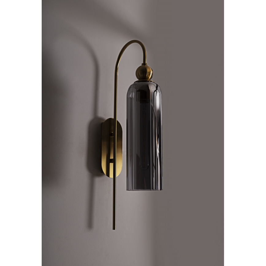 MAXLIGHT W0333 - Zidna lampa CAMPANILA 1xE27/40W/230V mesing/sivo