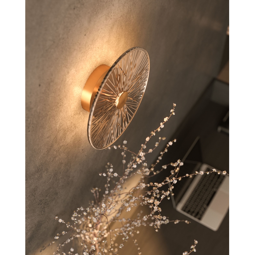 MAXLIGHT W0356 - LED Zidna lampa ALLURE LED/5W/230V pr. 28 cm zlatna/prozirna