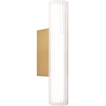 MAXLIGHT W0364 - LED Zidna lampa za kupatilo FAYETTE LED/6W/230V 31 cm IP44 zlatna