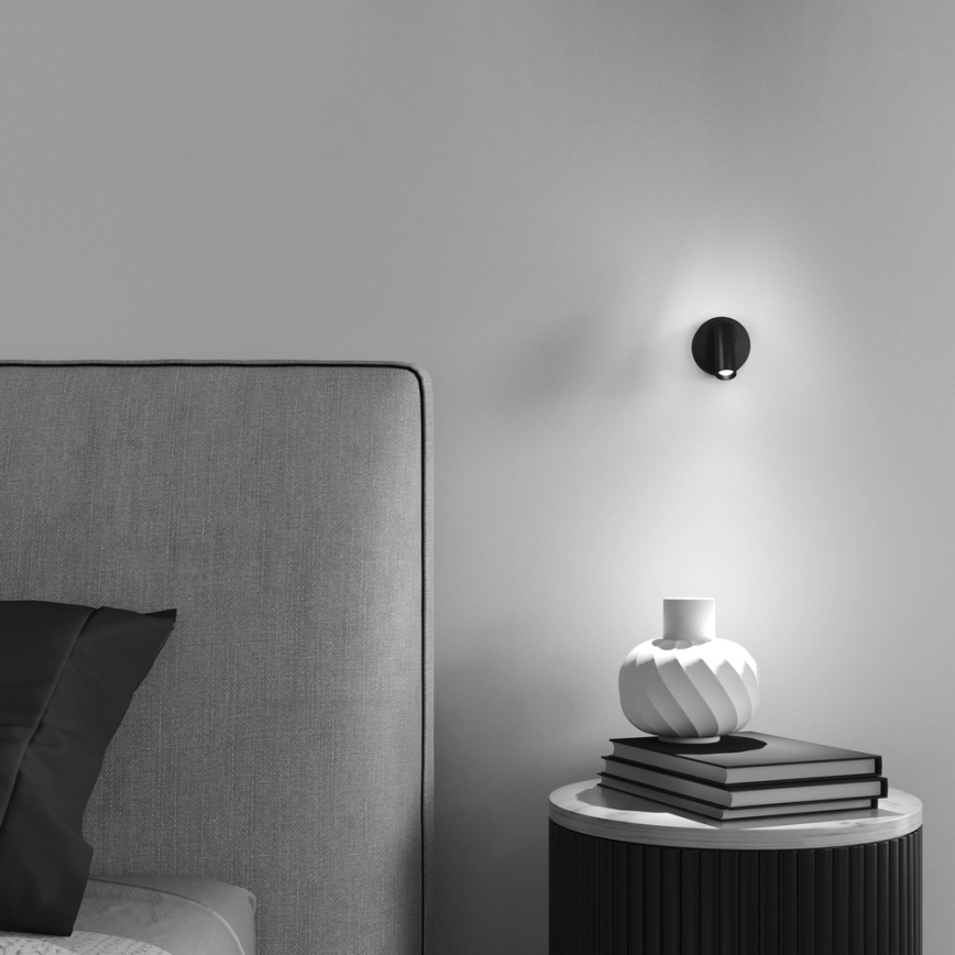 Maytoni C038WL-L3B3K - LED Zidna lampa MIRAX LED/3W/230V 3000K crno