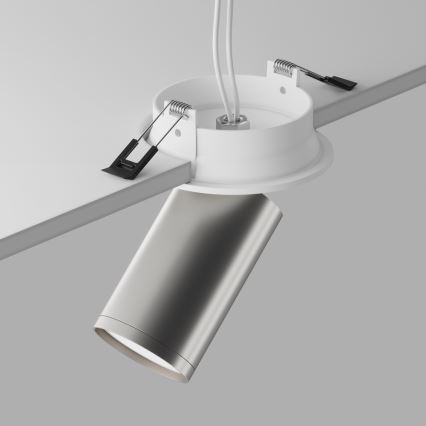 Maytoni C048CL-U-1WS - Uvučeni reflektor FOCUS 1xGU10/10W/230V sjajni krom