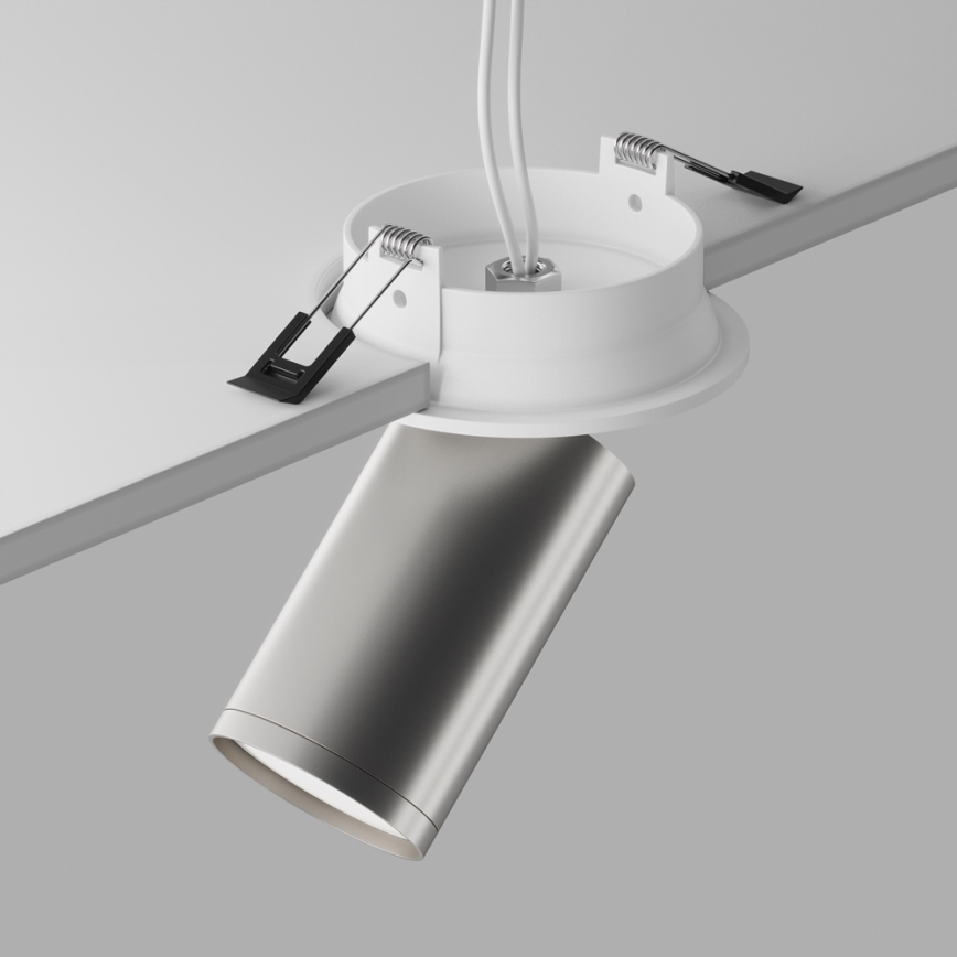 Maytoni C048CL-U-1WS - Uvučeni reflektor FOCUS 1xGU10/10W/230V sjajni krom