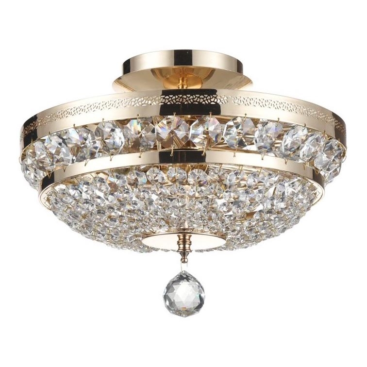Maytoni DIA700-CL-03-G - Plafonjera OTTILIA 3xE14/60W/230V