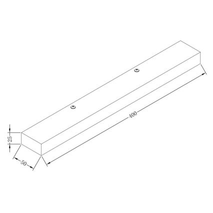 Maytoni MIR011WL-L9B4K - LED Zidna lampa ORION LED/9W/230V crno