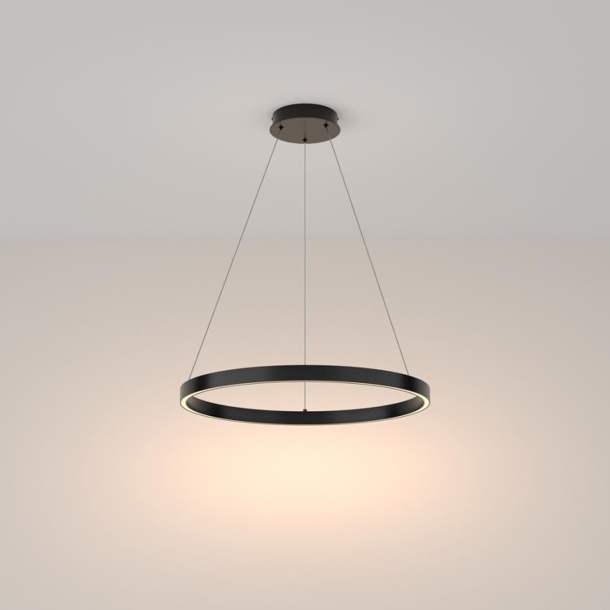 Maytoni MOD058PL-L32B3K - LED luster na sajli RIM LED/37W/230V 3000K pr. 60 cm crno