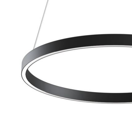 Maytoni MOD058PL-L32B3K - LED luster na sajli RIM LED/37W/230V 3000K pr. 60 cm crno
