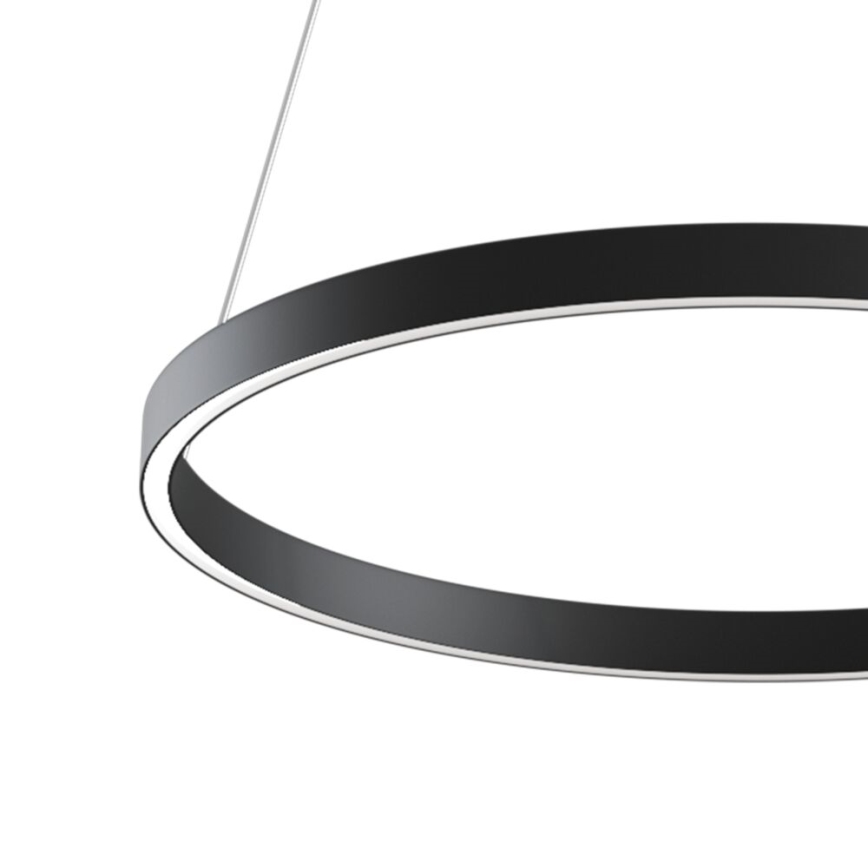 Maytoni MOD058PL-L32B3K - LED luster na sajli RIM LED/37W/230V 3000K pr. 60 cm crno
