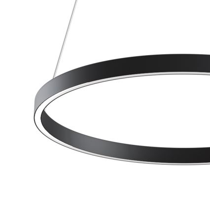 MOD058PL-L32B4K - LED luster na sajli RIM LED/37W/230V 4000K pr. 60 cm crno