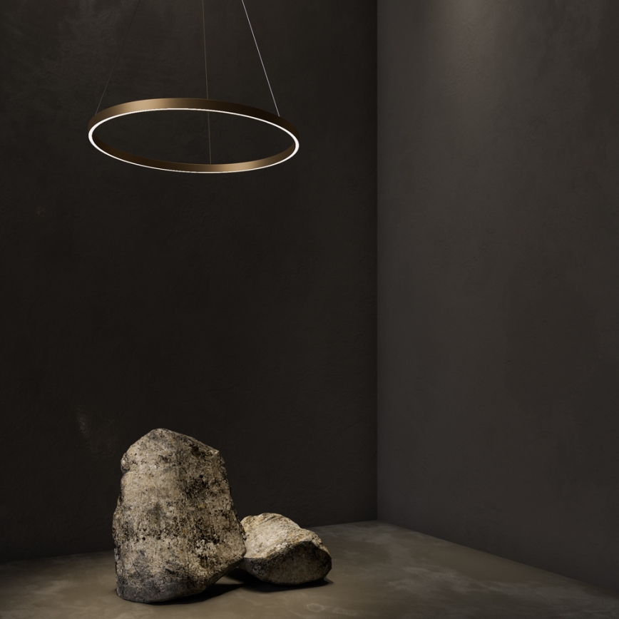 Maytoni MOD058PL-L32BS4K - LED luster na sajli RIM LED/37W/230V 4000K pr. 60 cm zlatna