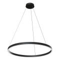 Maytoni MOD058PL-L42B3K - LED luster na sajli RIM LED/51W/230V 3000K prečnik 80 cm crna