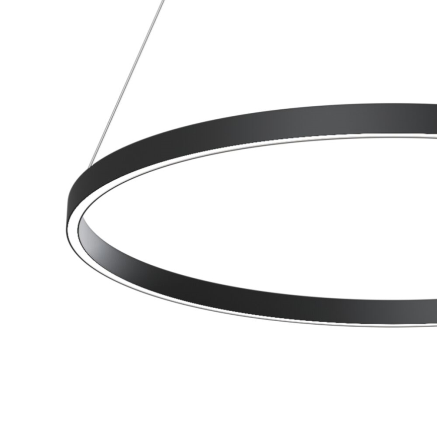 Maytoni MOD058PL-L42B3K - LED luster na sajli RIM LED/51W/230V 3000K pr. 80 cm crno