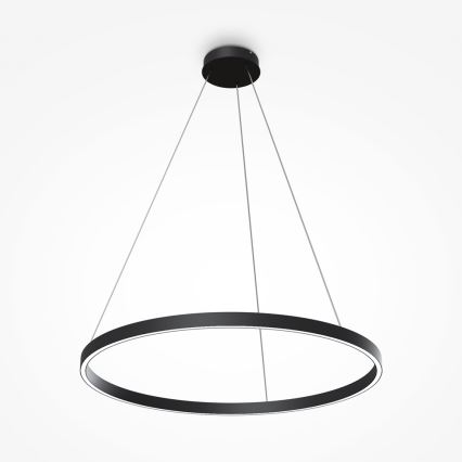 Maytoni MOD058PL-L42B4K - LED luster na sajli RIM LED/51W/230V 4000K pr. 80 cm crno