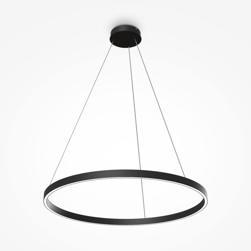 Maytoni MOD058PL-L42B4K - LED luster na sajli RIM LED/51W/230V 4000K pr. 80 cm crno