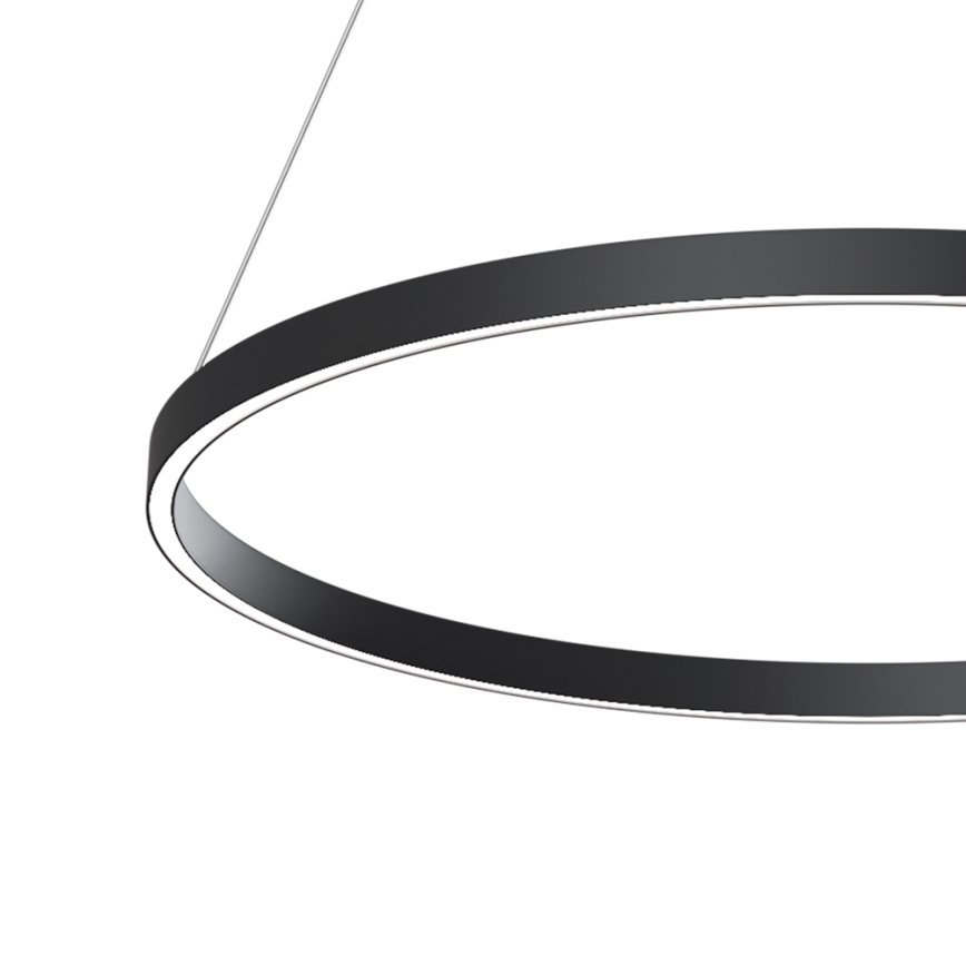 Maytoni MOD058PL-L42B4K - LED luster na sajli RIM LED/51W/230V 4000K pr. 80 cm crno