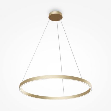 Maytoni MOD058PL-L42BS4K - LED luster na sajli RIM LED/51W/230V 4000K pr. 80 cm zlatna
