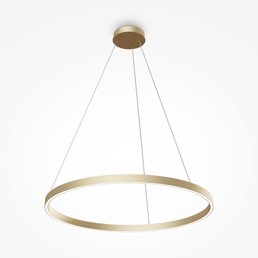 Maytoni MOD058PL-L42BS4K - LED luster na sajli RIM LED/51W/230V 4000K pr. 80 cm zlatna