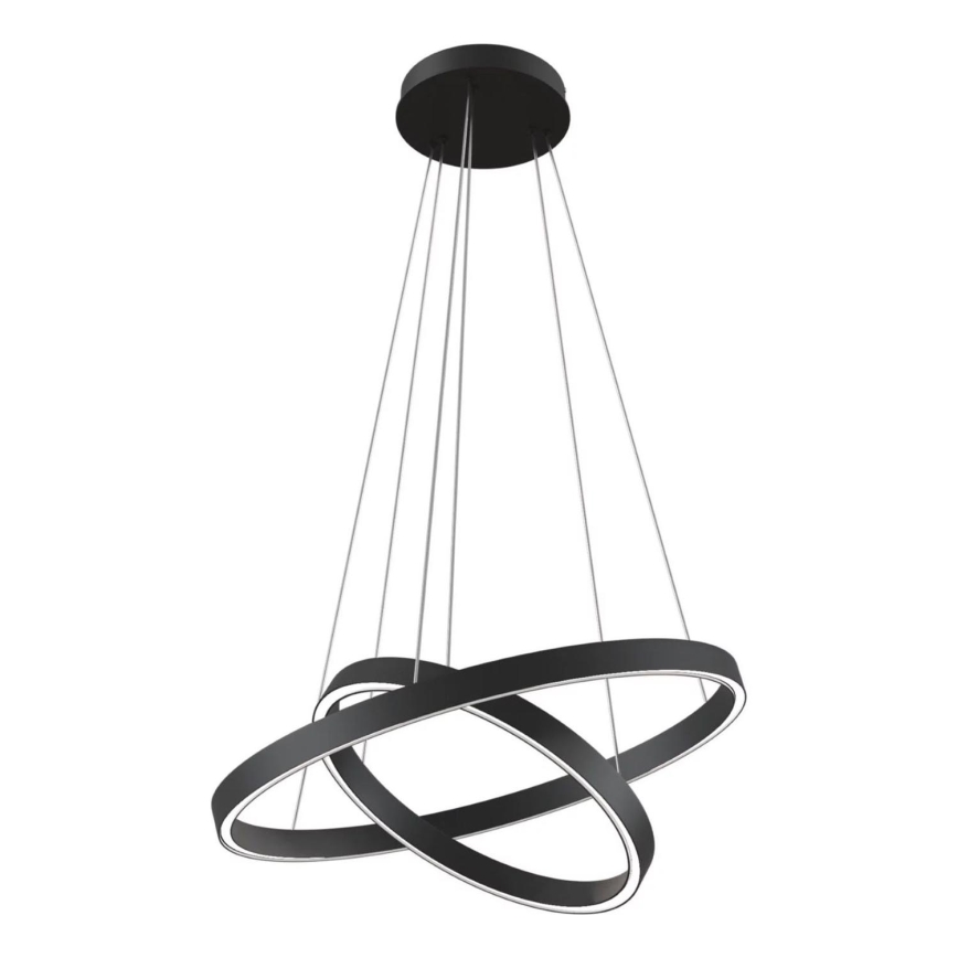 Maytoni MOD058PL-L55B3K - LED luster na sajli RIM LED/61W/230V 3000K pr. 60 cm crno