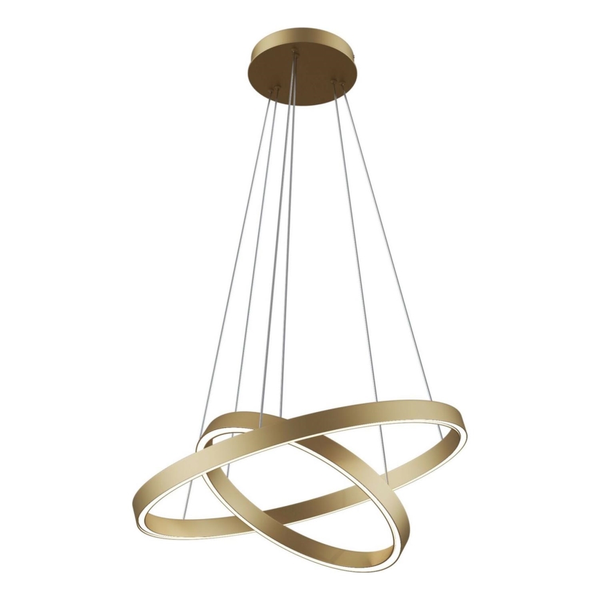 Maytoni MOD058PL-L55BS3K - LED luster na sajli RIM LED/61W/230V 3000K pr. 60 cm zlatna