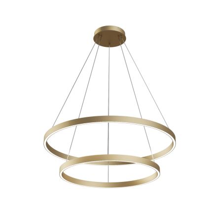 Maytoni MOD058PL-L74BS3K - LED luster na sajli RIM LED/88W/230V 3000K pr. 80 cm zlatna