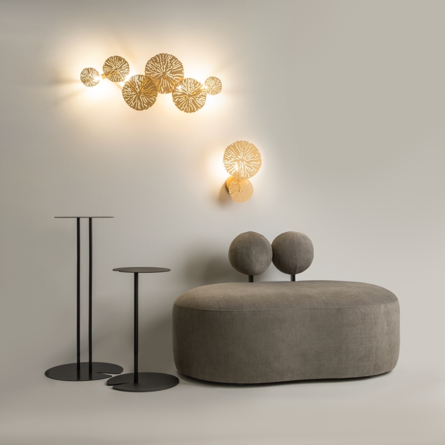 Maytoni MOD082WL-01G - Zidna lampa LOVETANN 1xE14/40W/230V zlatna