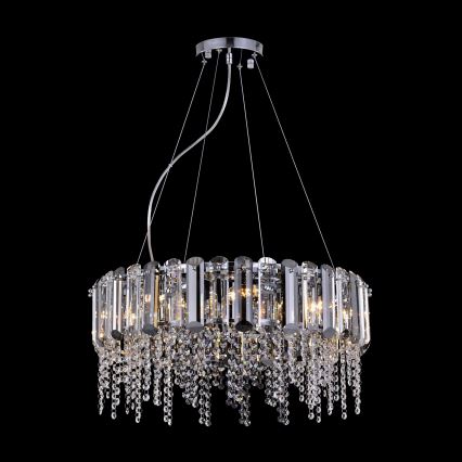 Maytoni MOD097PL-08CH - Luster na sajli HAIL 8xE14/40W/230V pr. 60,5 cm sjajni krom