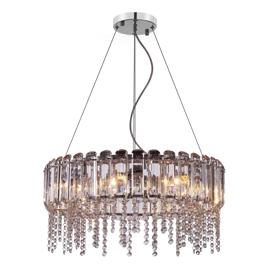 Maytoni MOD097PL-08CH - Luster na sajli HAIL 8xE14/40W/230V pr. 60,5 cm sjajni krom