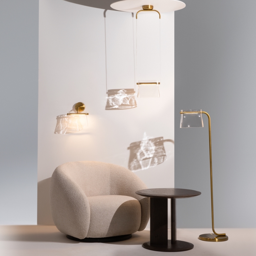 Maytoni MOD170PL-L8BS3K - LED luster na sajli CABARET LED/8W/230V zlatna