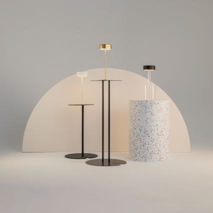 Maytoni MOD229TL-L3B3K1 - LED Prigušiva punjiva prenosna stona lampa LED/3W/5V 2200-4000K crno/prozirna