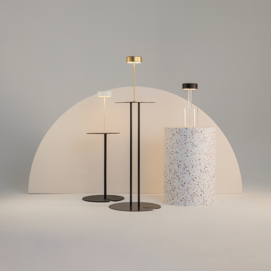 Maytoni MOD229TL-L3B3K1 - LED Prigušiva punjiva prenosna stona lampa LED/3W/5V 2200-4000K crno/prozirna