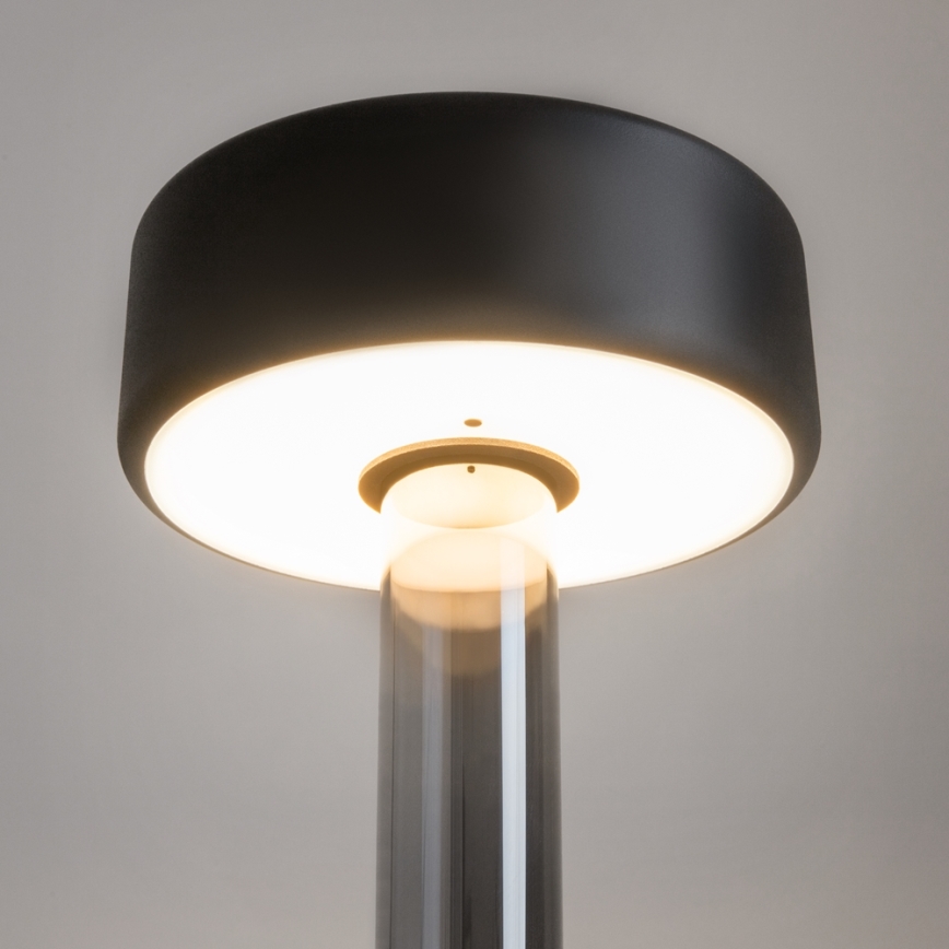 Maytoni MOD229TL-L3B3K3 - LED Prigušiva punjiva prenosna stona lampa LED/3W/5V 2200-4000K crno/sivo