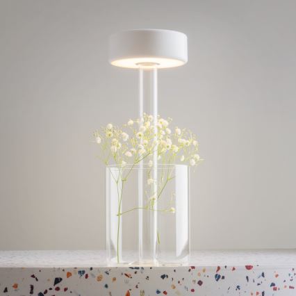 Maytoni MOD229TL-L3W3K1 - LED Prigušiva punjiva prenosna stona lampa LED/3W/5V 2200-4000K bela/prozirna