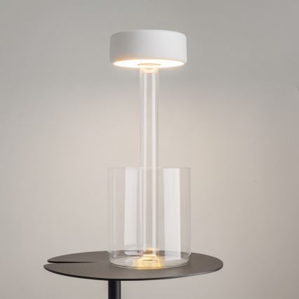 Maytoni MOD229TL-L3W3K1 - LED Prigušiva punjiva prenosna stona lampa LED/3W/5V 2200-4000K bela/prozirna