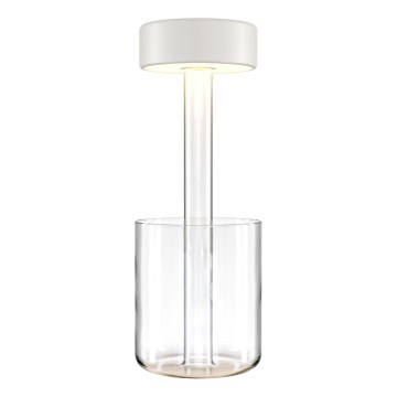 Maytoni MOD229TL-L3W3K1 - prenosiva, punjiva i prigušiva LED stona lampa LED/3W/5V 2200-4000K 2000 mAh bela/prozirna