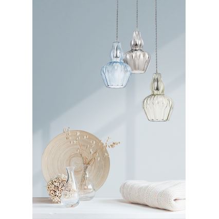Maytoni MOD238-PL-01-BL - Luster na sajli EUSTOMA 1xE14/40W/230V plava