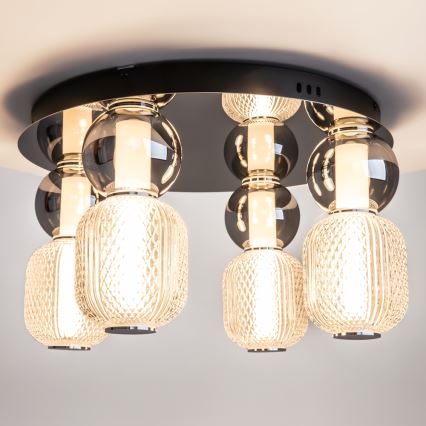 Maytoni MOD273CL-L60CH3K - LED Plafonjera DROP 4xLED/15W/230V pr. 43 cm sjajni krom