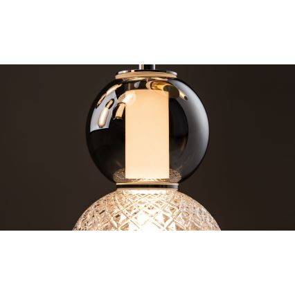 Maytoni MOD273CL-L60CH3K - LED Plafonjera DROP 4xLED/15W/230V pr. 43 cm sjajni krom