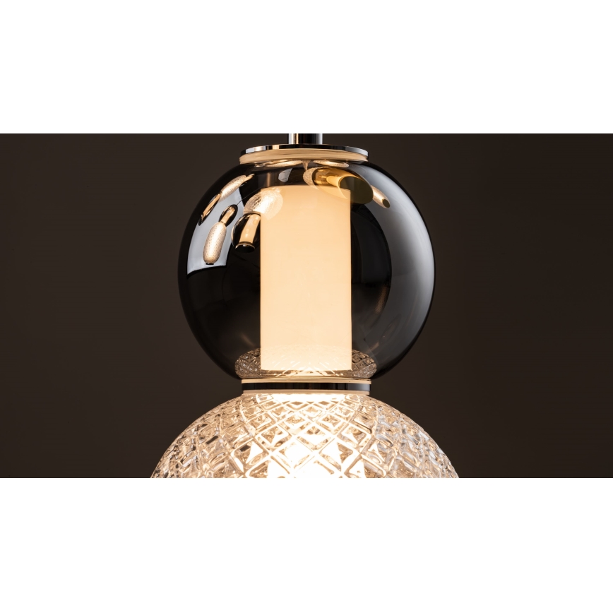 Maytoni MOD273CL-L60CH3K - LED Plafonjera DROP 4xLED/15W/230V pr. 43 cm sjajni krom