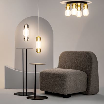 Maytoni MOD273CL-L60G3K - LED Plafonjera DROP 4xLED/15W/230V pr. 43 cm zlatna