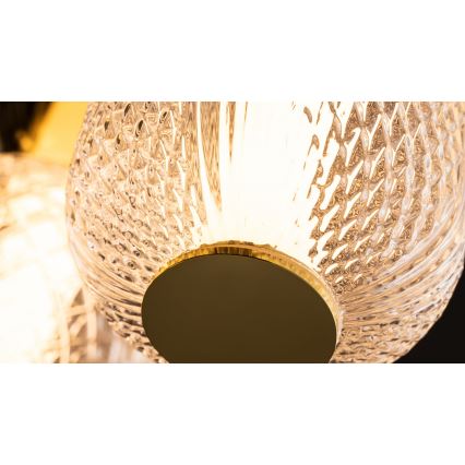 Maytoni MOD273CL-L60G3K - LED Plafonjera DROP 4xLED/15W/230V pr. 43 cm zlatna