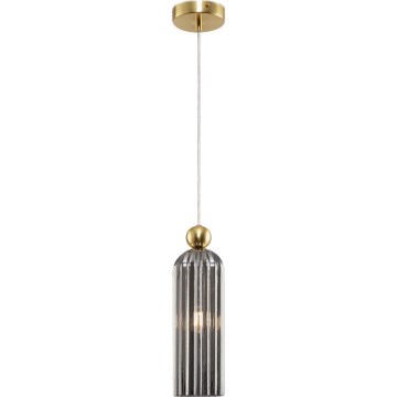 Maytoni MOD302PL-01GR - Luster na sajli ANTIC 1xE14/40W/230V zlatna/sivo